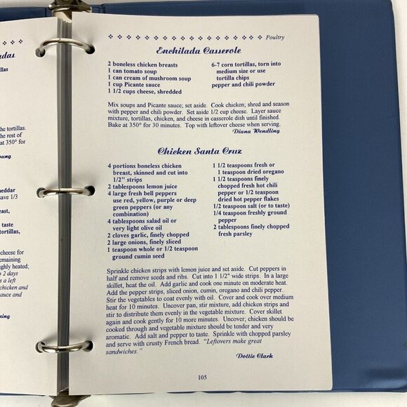 Seasoned With Grace Cookbook 1993 Ring Binder Grace Bible Church College Station - Picture 12 of 16